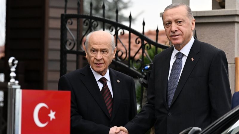 Cumhurbaşkanı Erdoğan, Devlet Bahçeli'yi ziyaret etti