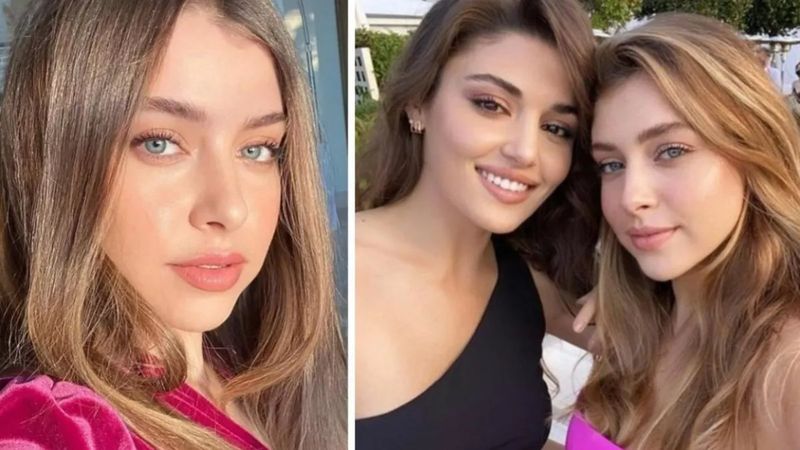 Külotlu çorap pozu mest etti! Hande Erçel'in ablası Gamze Erçel'den iddialı poz: 