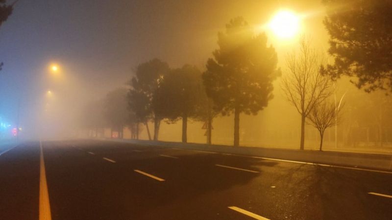 Ankara'da sis etkili oldu