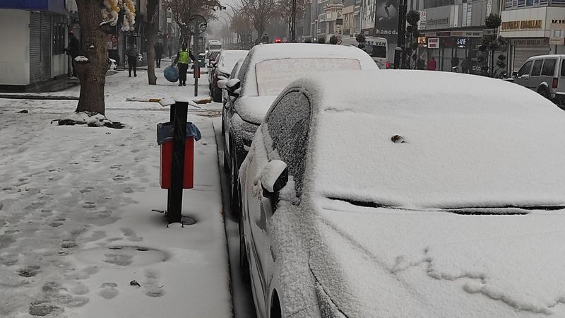 Van'da kar yağışı etkili oldu