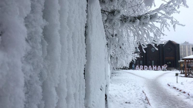 Ardahan hava sıcaklığı eksi 14,8 derece