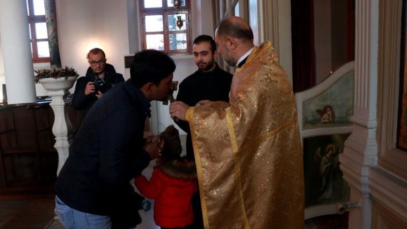 Edirne'de Noel ayini