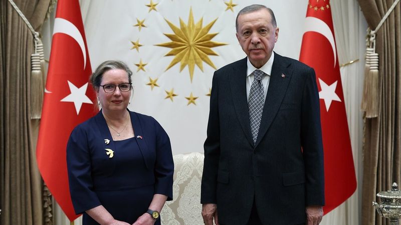İsrailli elçi Lillian, Cumhurbaşkanı Erdoğan'a güven mektubu sundu