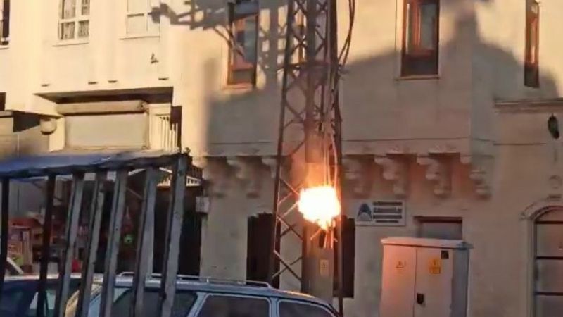 Şanlıurfa'da aşırı yüklenme trafo patlattı