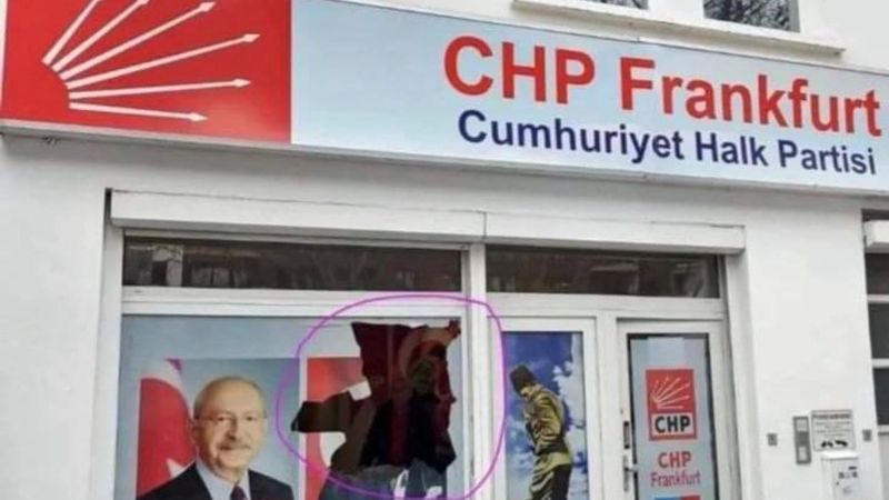 Almanya'da CHP bürosuna saldırı