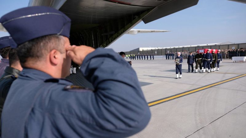 Konya'da kazada şehit olan 2 asker için uğurlama töreni