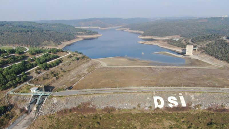 Alibeyköy Barajı'nda son 10 yılın en düşük seviyesi