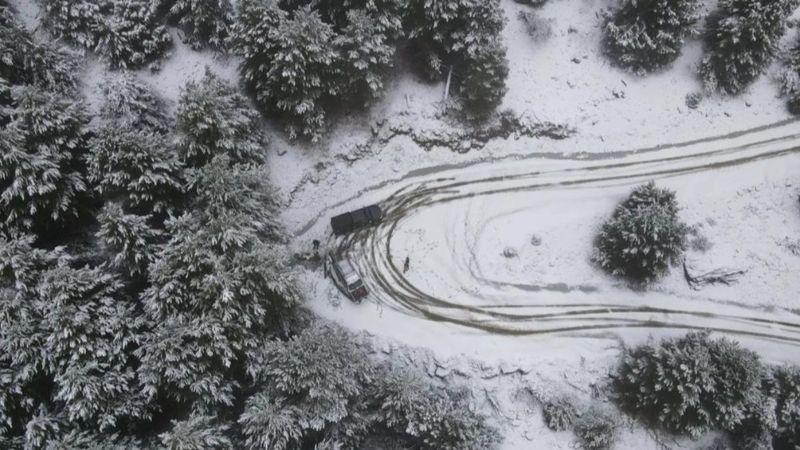 Aydın’a yılın ilk karı yağdı