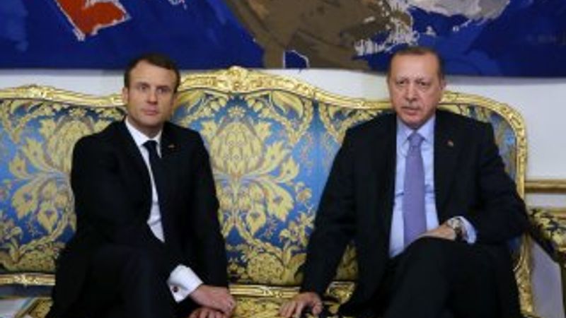 Cumhurbaşkanı Erdoğan, Macron ile görüştü