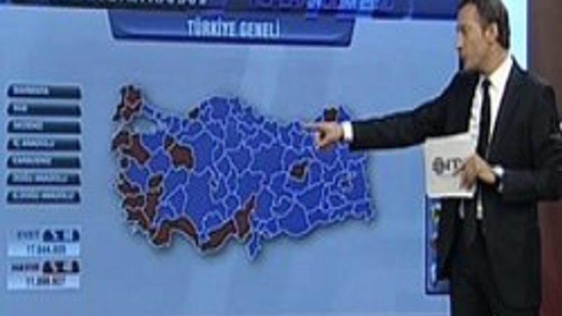 Türkiye'nin Evet /Hayır haritası