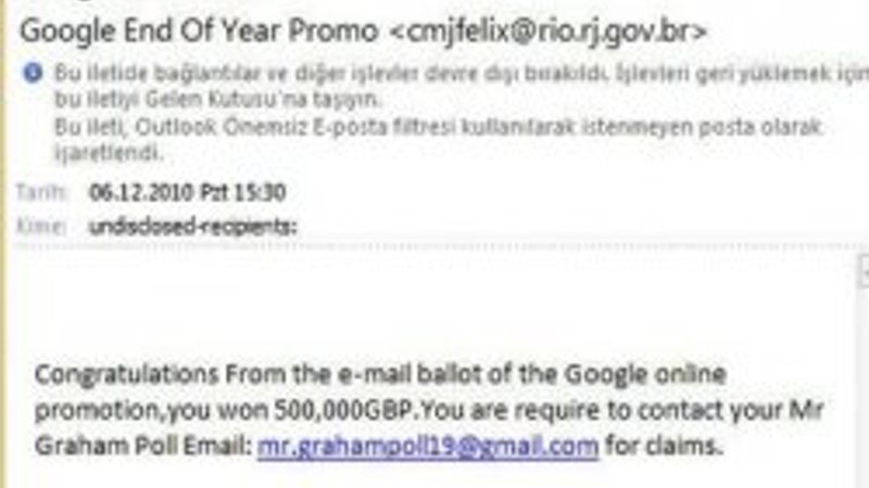 Hackerlar Google ile tuzak kurdu