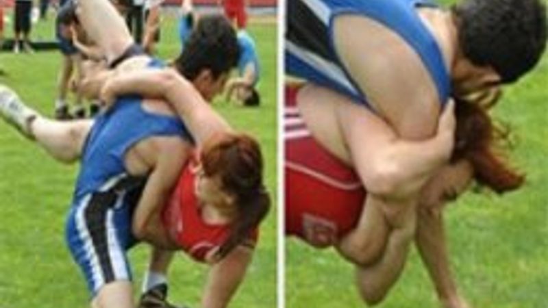 19 Mayıs'ta kadın ve erkeğin güreşine inceleme