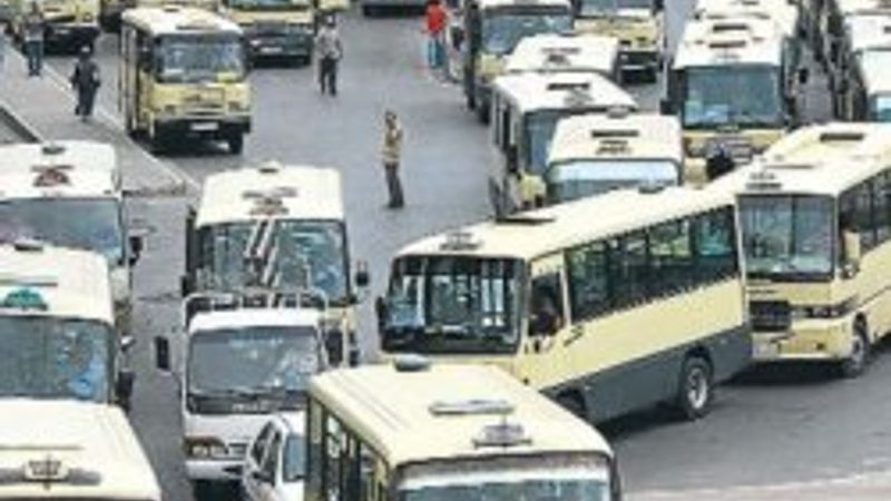 Gebze Harem minibüsçüleri tepkili