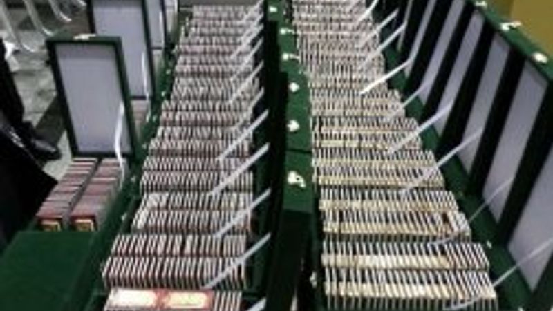 İşte Sabiha Gökçen'de yakalanan altınların görüntüsü