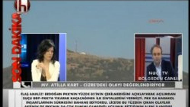 Halk TV canlı yayında Nuçe TV'yi ekranlarına taşıdı