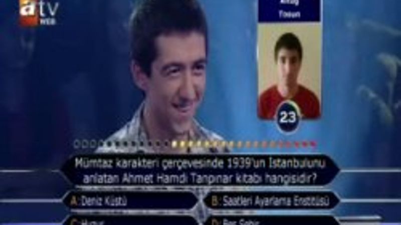 Kim Milyoner Olmak İster'de Huzur diyaloğu - izle