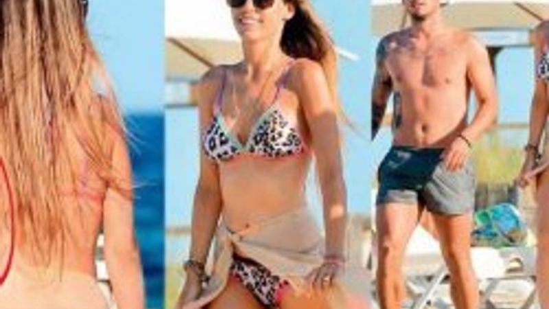 Yolanthe Cabau leopar bikinisiyle dikkat çekti