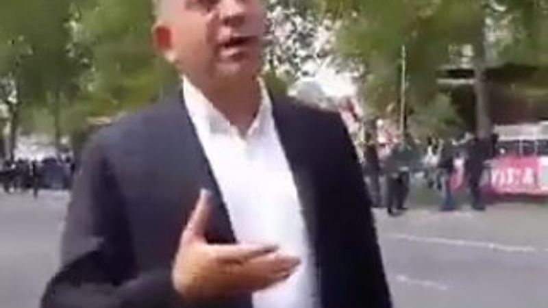 Gürsel Tekin'in küfür ettiği görüntüler İZLE