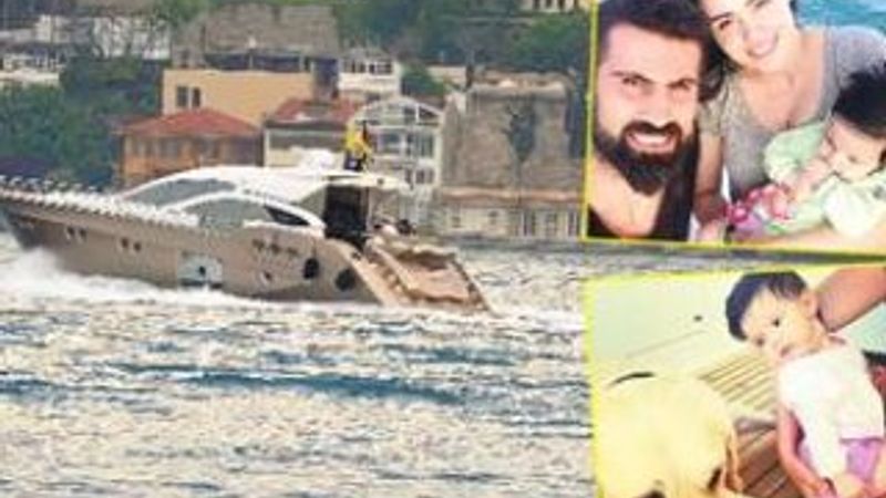 Volkan Demirel'in kızı Yade'nin tekne keyfi