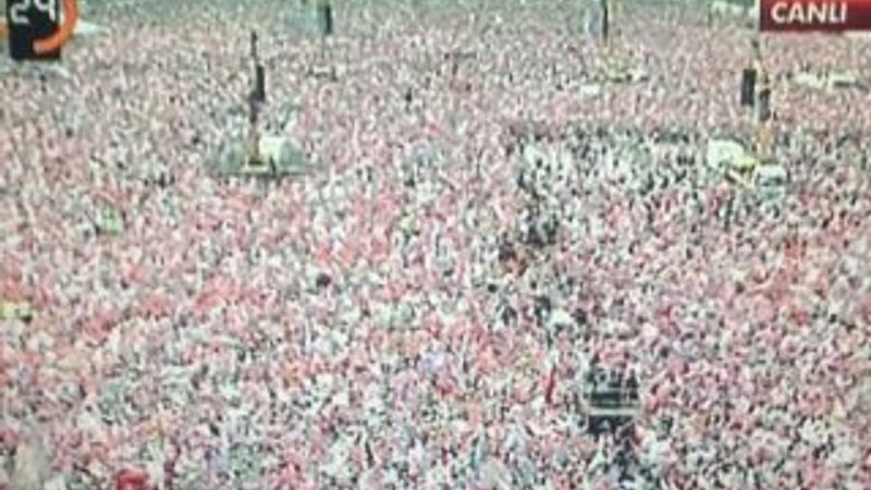 Maltepe'de Erdoğan için 2 milyonu aşkın insan toplandı İZLE