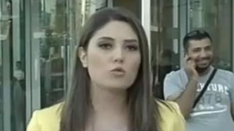 Kanal D muhabirinin zor anları İZLE