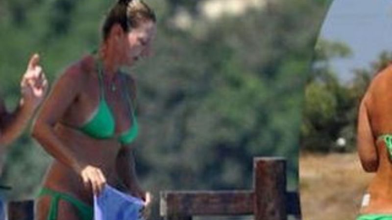 Ece Uslu bikinili görüntülendi