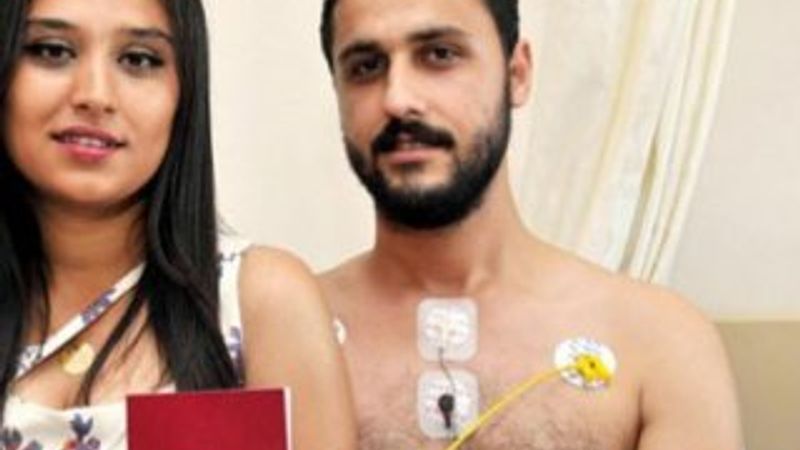 Hastane odasında nikah kıyıldı