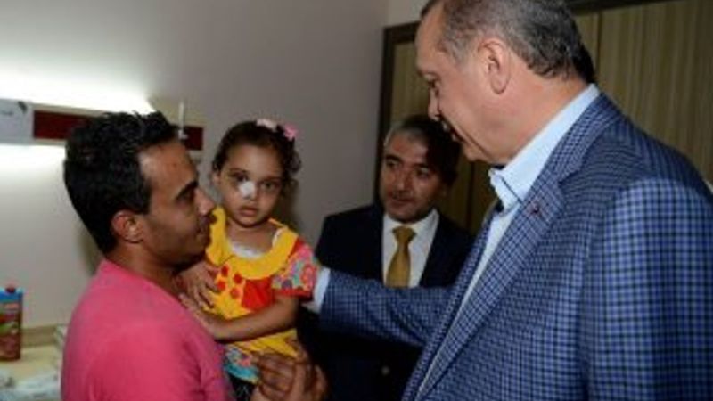 Erdoğan Gazzeli yaralıları ziyaret etti