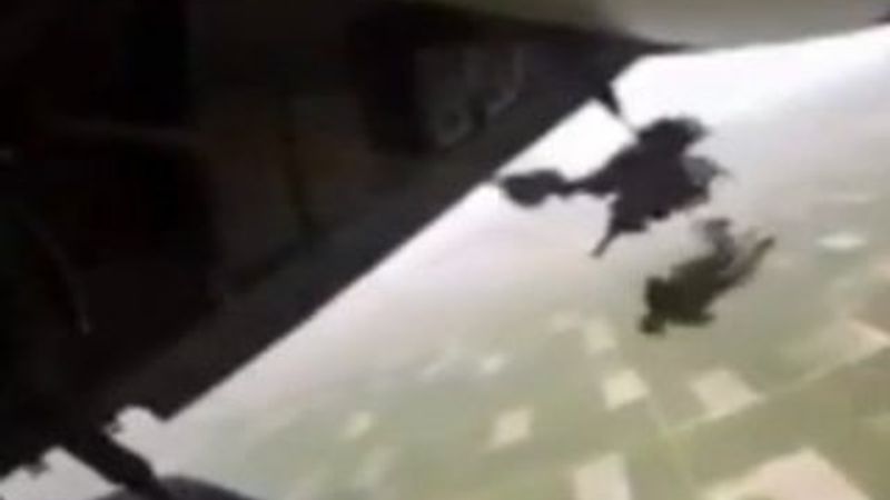 Meksika'da paraşütçünün ipi uçağa takıldı