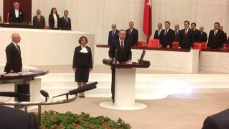 Erdoğan'ın cumhurbaşkanlığı yemini İZLE
