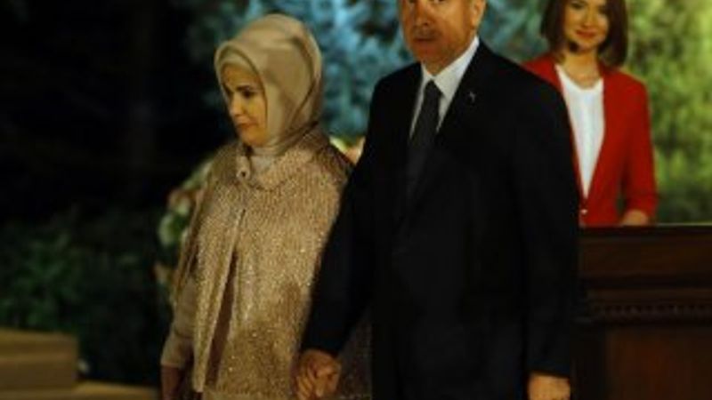 Cumhurbaşkanı Erdoğan'ın Köşk'teki ilk resepsiyonu