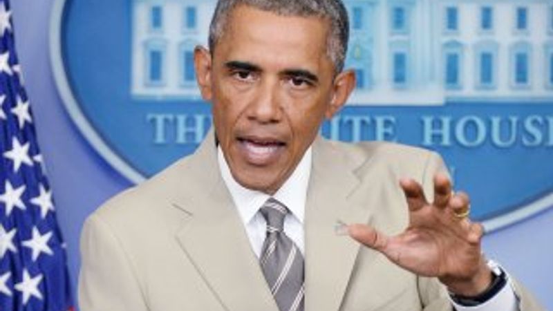 Obama'nın takım elbisesi alay konusu oldu