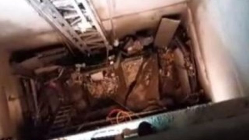 İşte facianın yaşandığı asansör  İZLE