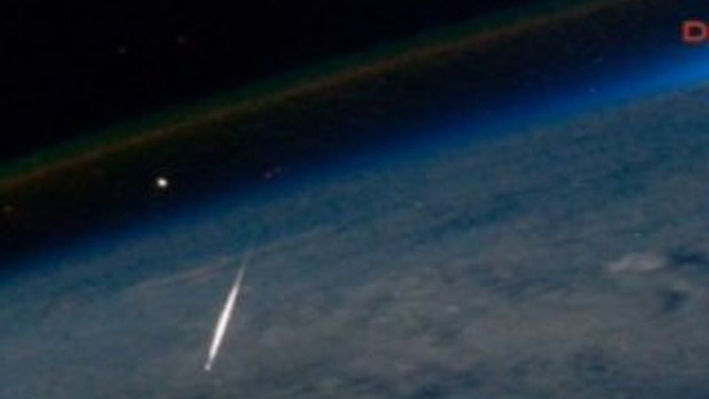 NASA düşen meteoru görüntüledi İZLE