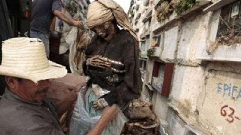 Guatemala'da parası ödenmeyen mezarlıklar boşaltılıyor