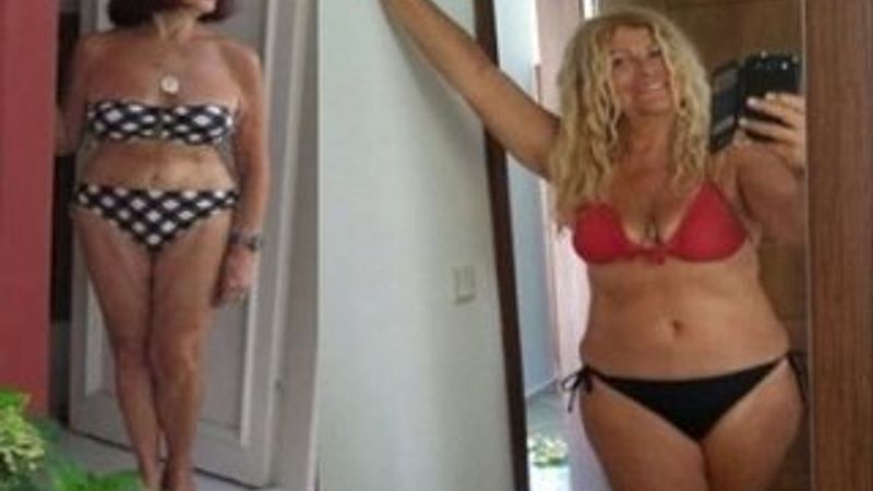 Füsun Önal bikinili fotoğrafını paylaştı