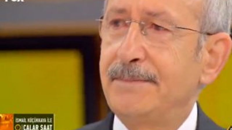 Kılıçdaroğlu canlı yayında gözyaşlarını tutamadı