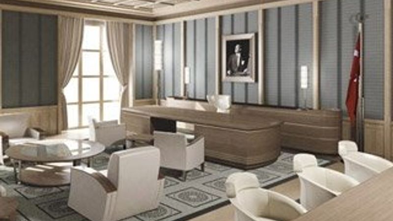 Cumhurbaşkanı Erdoğan'a Beyaz Saray tarzı ofis