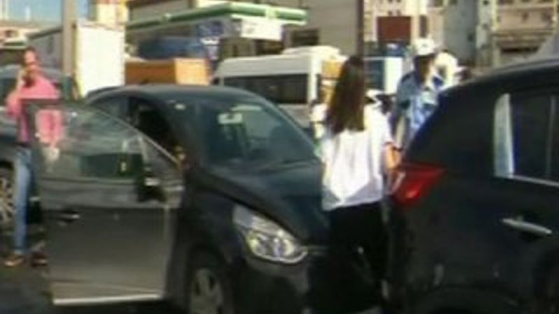 D-100 Karayolu'nda zincirleme trafik kazası