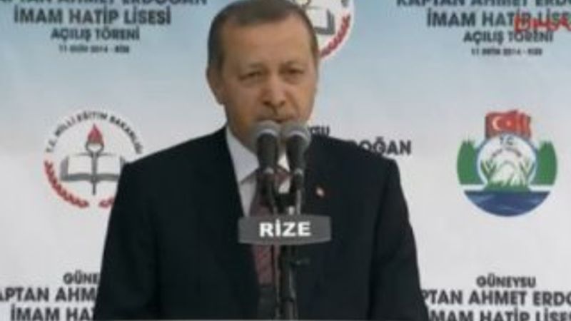 Erdoğan Rize'de İmam Hatip Lisesi açılış törenine katıldı