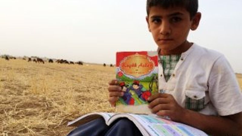 Suriye sınırındaki küçük çoban yürek burktu