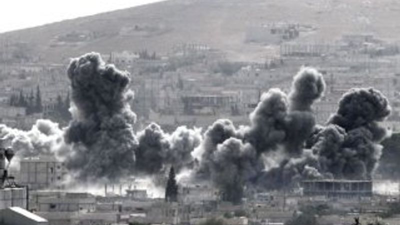 IŞİD'den hava saldırılarına karşı lastik yakma taktiği