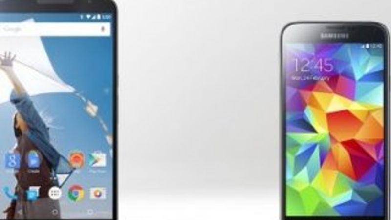 Nexus 6 ve Galaxy S5 karşılaştırması