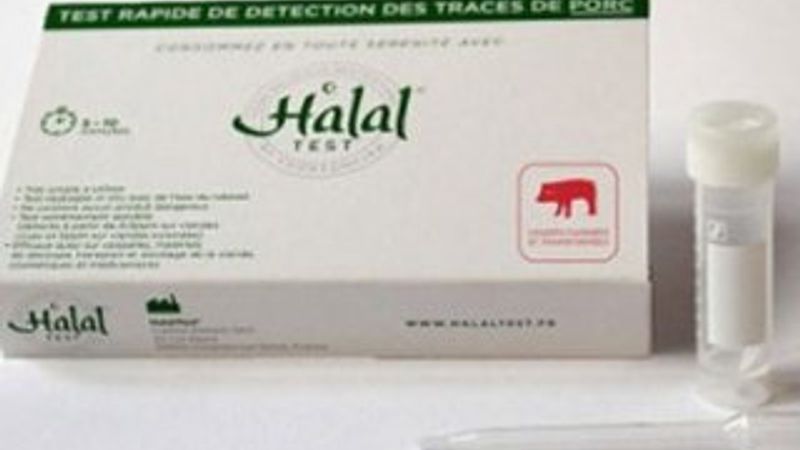 Yemek için Müslümanlara özel helal test
