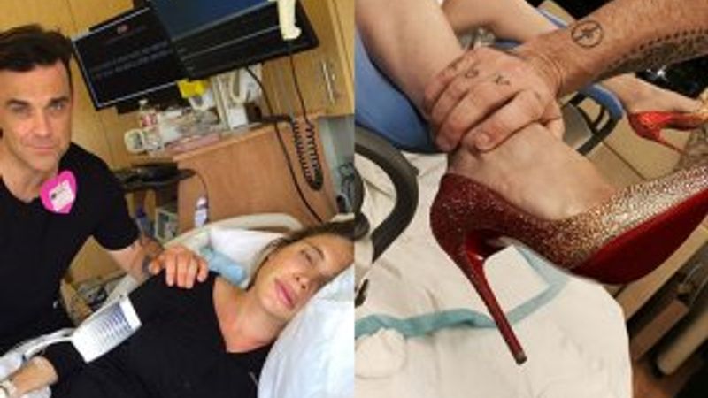 Ayda Field doğuma topuklu ayakkabıyla girdi