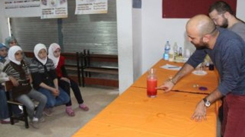 Suriyeli çocuklar için Bilim Şenliği düzenlendi