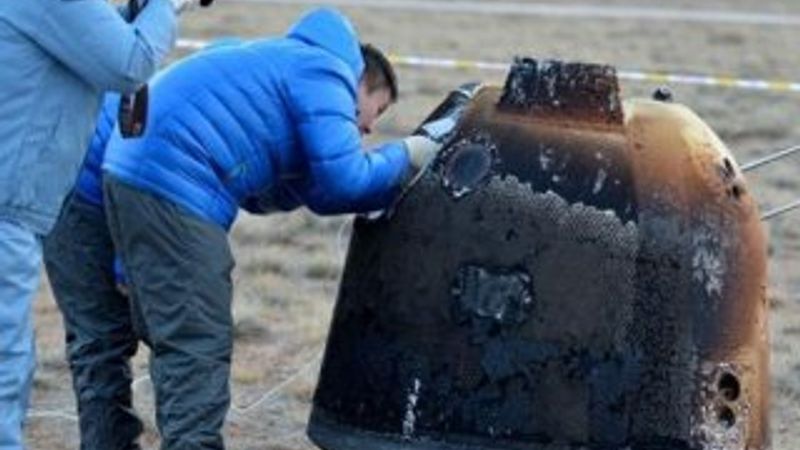 Çin'in uzay aracı dünyaya döndü