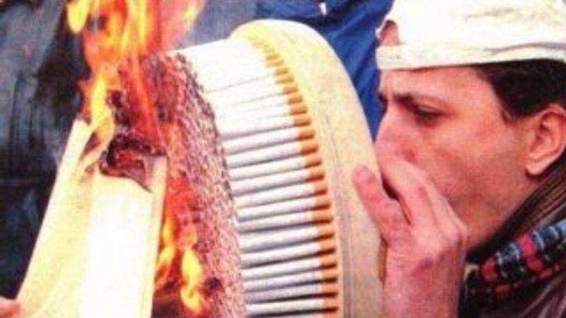 Sosyal medyada sigara tepkisi