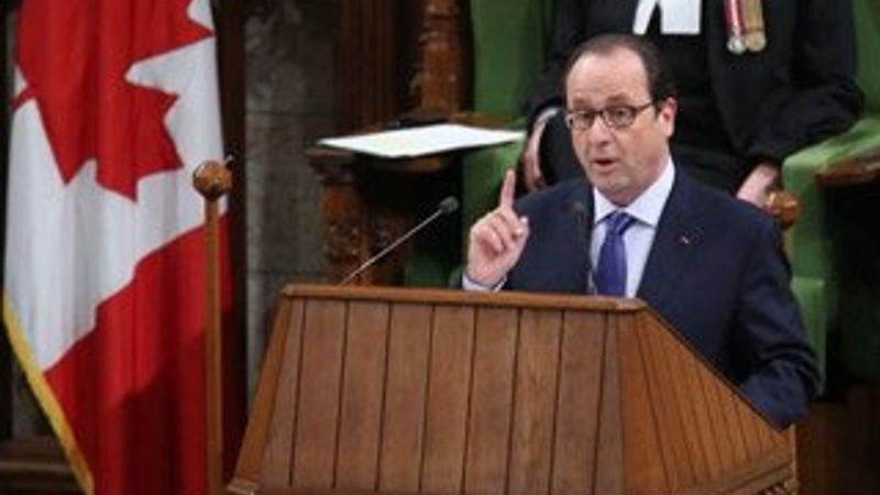 Hollande'dan Kanada'ya Fransızca övgüsü