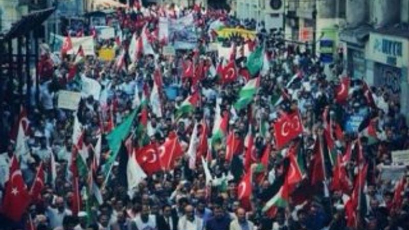 Taksim'de Mescid-i Aksa için yürüyecekler